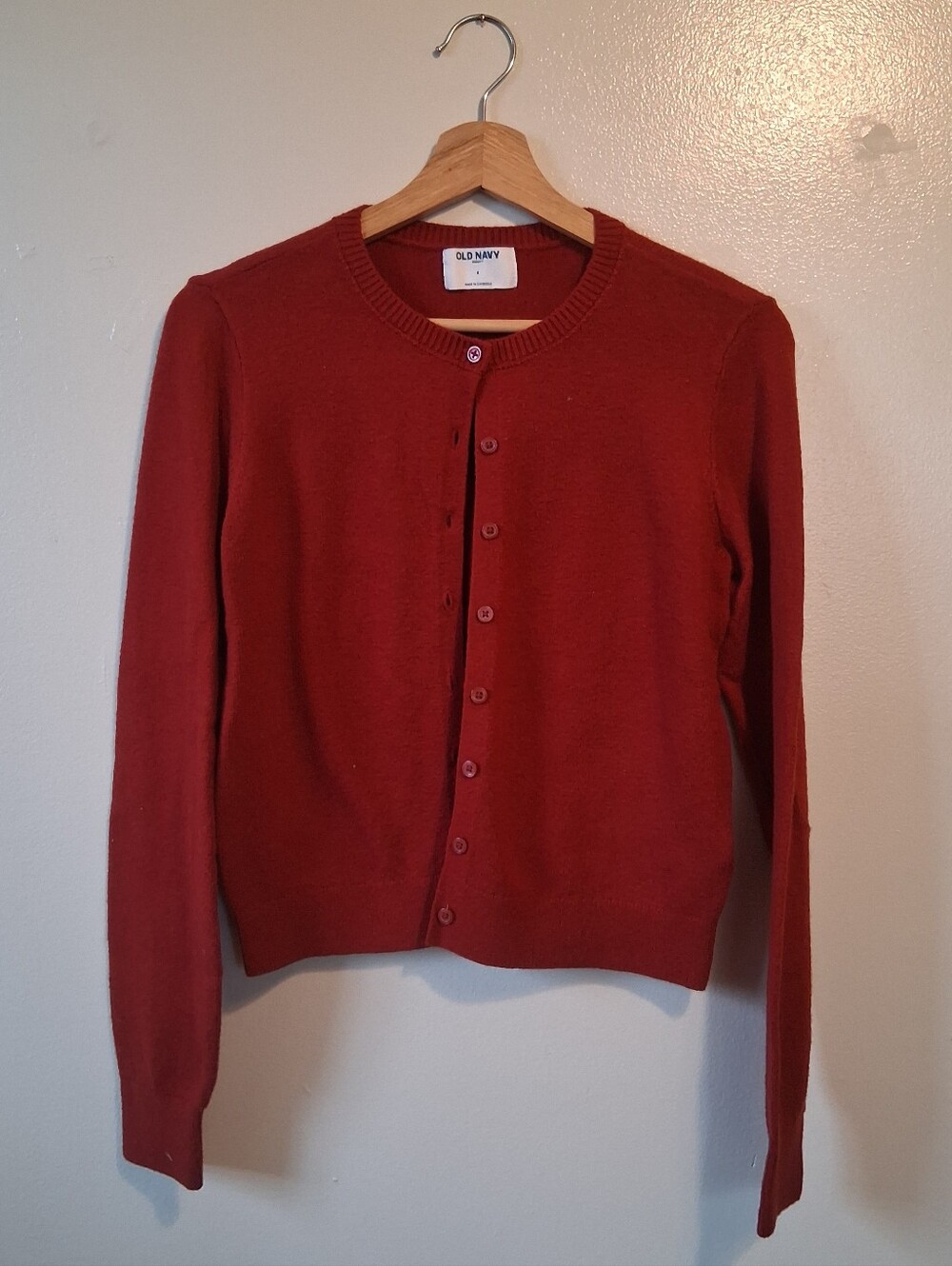 Old Navy Red Cardigan